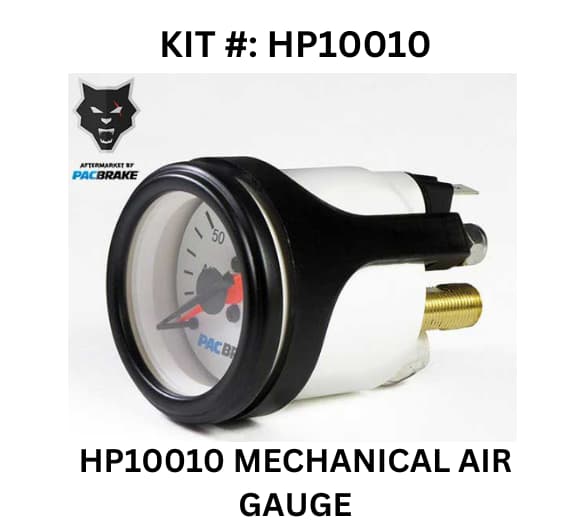 Mechanical air gauge kit HP10010 from Pacbrake, offering reliable performance for monitoring air pressure effectively